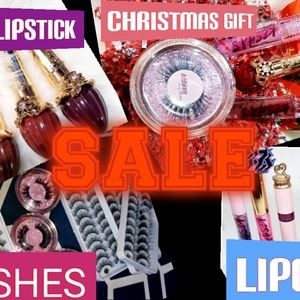 Lipgloss,Lipoil, liquid lipstick, lashes, gift set